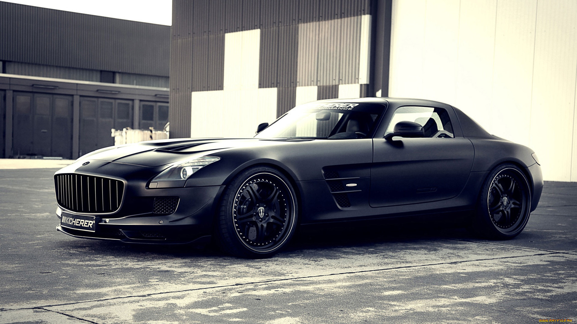 mercedes-benz sls amg kicherer supercharged gt edition black 2009, , mercedes-benz, black, edition, gt, supercharged, kicherer, amg, sls, 2009